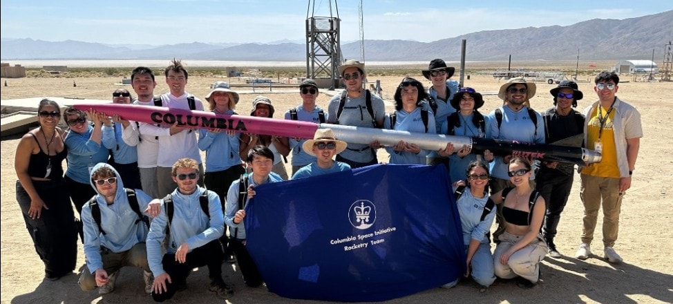 Columbia Space Initiative team in the field