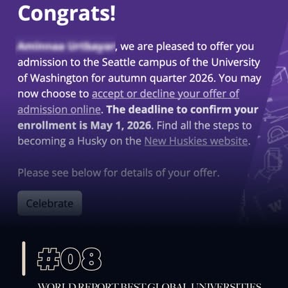 HUR student admission announcement