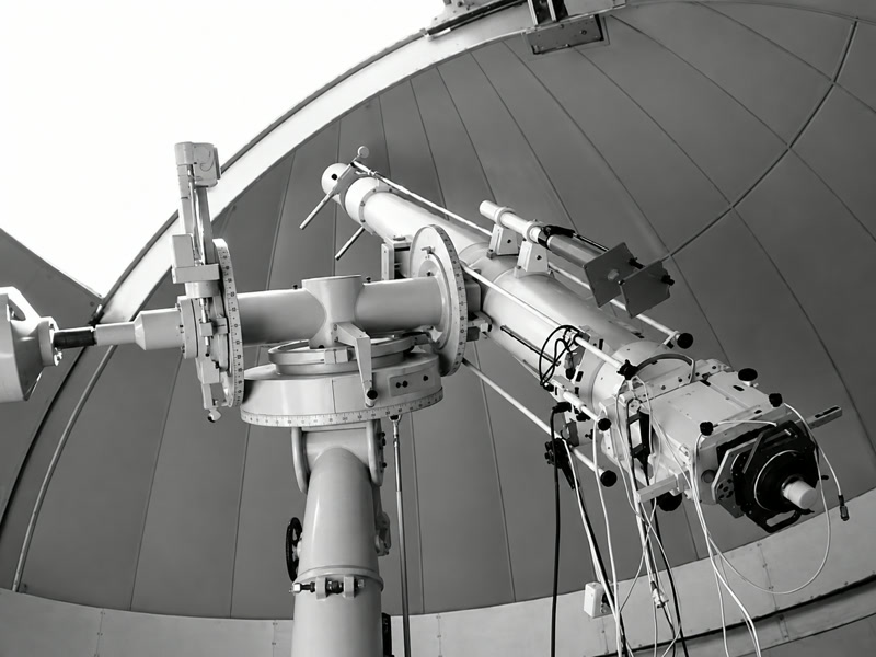 Telescope and mount inside the observatory dome