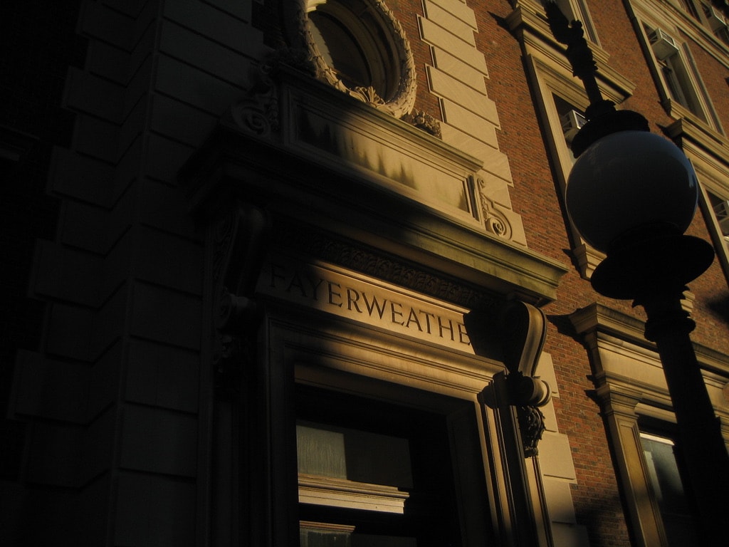Fayerweather Hall in evening light