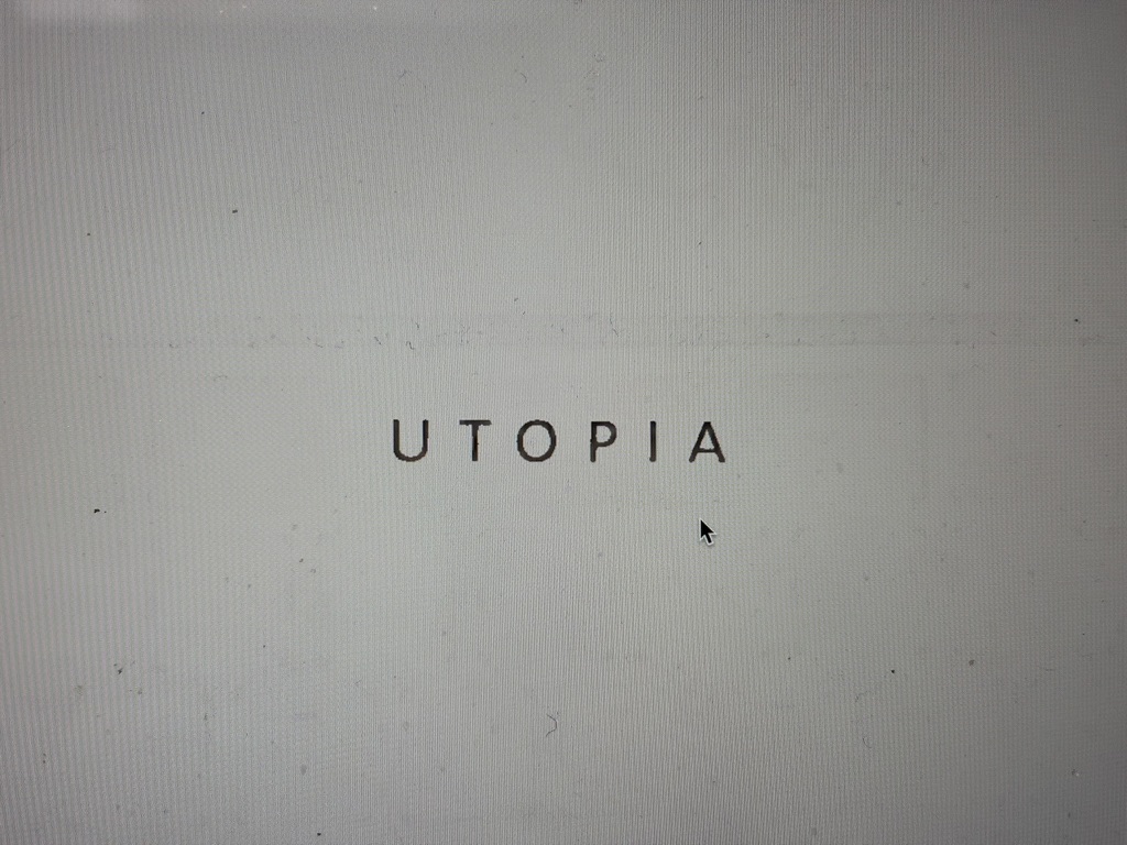 UTOPIA on a screen
